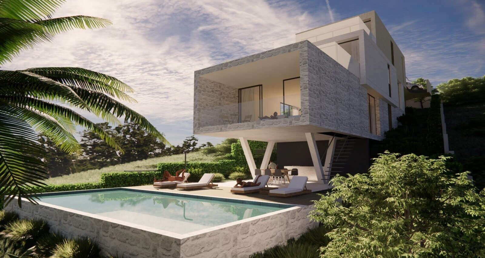 Moderne Villa mit Panoramablick auf das Meer – Preko Moderne Villa mit Panoramablick auf das Meer – Preko